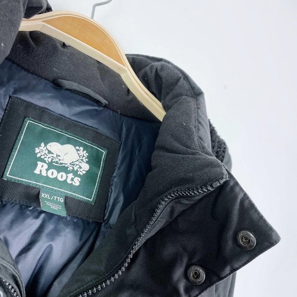 ⚡️SOLD⚡️ roots 2018 jasper black down parka - size xxl - Picture 4 of 14